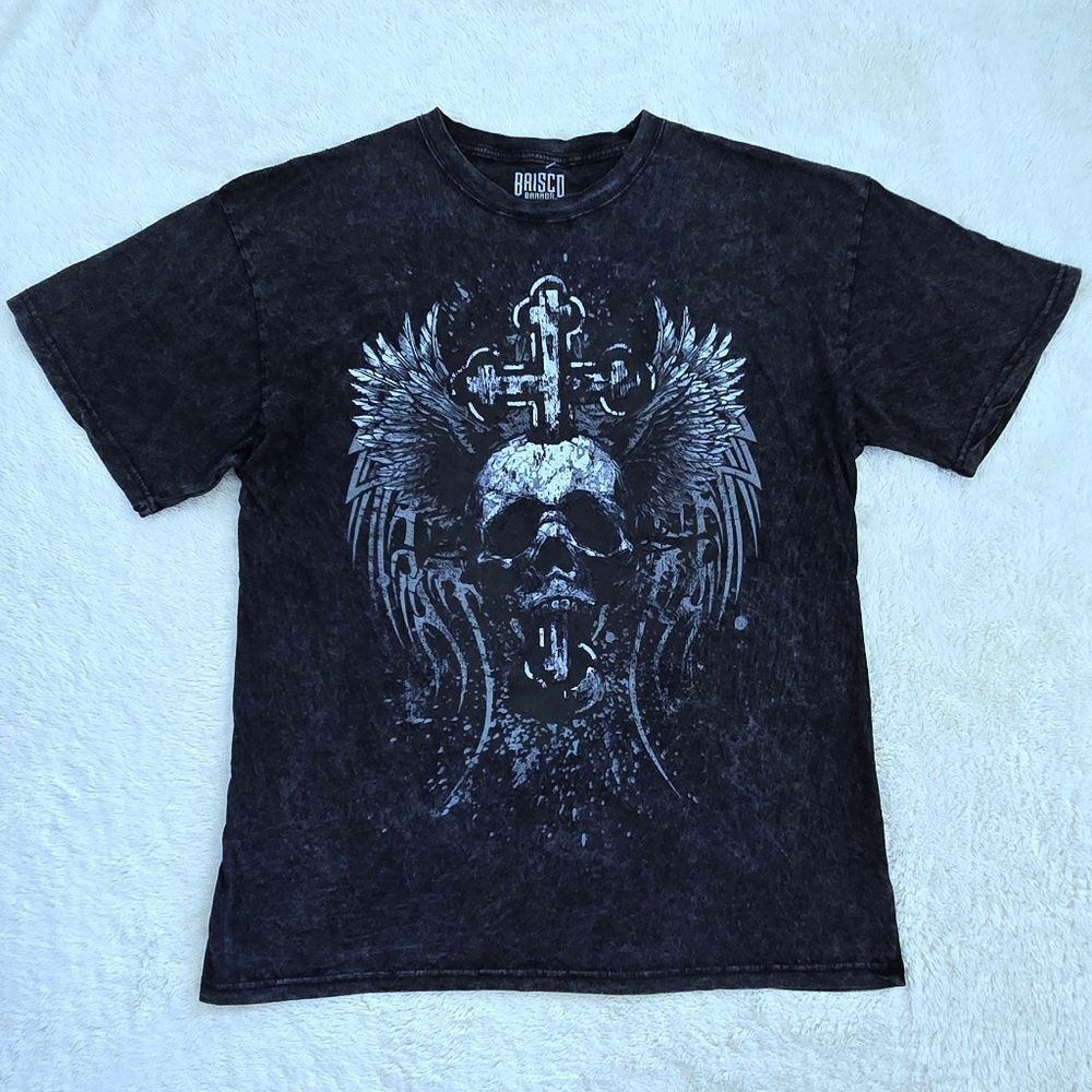 Brisco Brands Gothic Skull💀 Graphic Tee👕 - NWOT